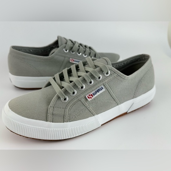 SUPERGA Unisex Lace Up Low Top Sneakers, Gray Canvas, US Size Men 8.5 Women 10 - Picture 10 of 13